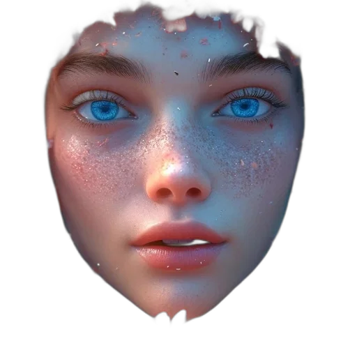 face, mask, crown, robot transparent PNG cut-out