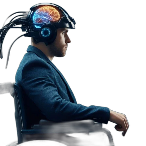 robot, cyberpunk, concept art, individual transparent PNG cut-out