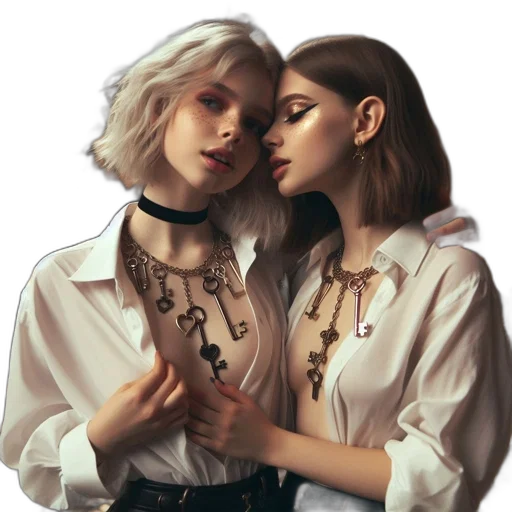 jewelry, jacket, crown, face transparent PNG cut-out