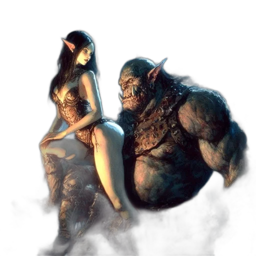 creature, concept art, fantasy art, comic book art transparent PNG cut-out