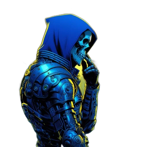 mask, robot, jacket, face transparent PNG cut-out