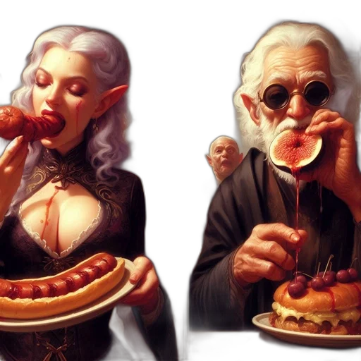 food, concept art, photorealistic, fantasy art transparent PNG cut-out