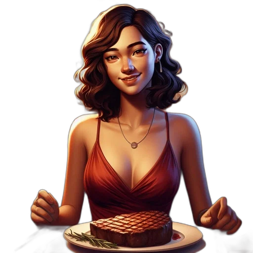 food, dress, face, jewelry transparent PNG cut-out