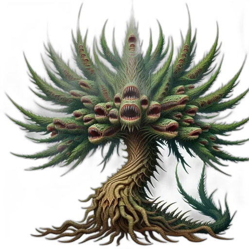 tree, crown, creature, hair transparent PNG cut-out