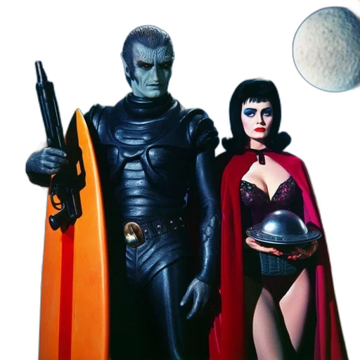 comic book art, concept art, outer space, underwater transparent PNG cut-out