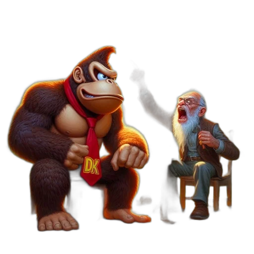 animal, staff, concept art, 3d render transparent PNG cut-out