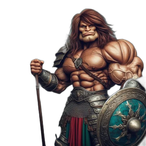 fantasy art, concept art, comic book art, 3d render transparent PNG cut-out
