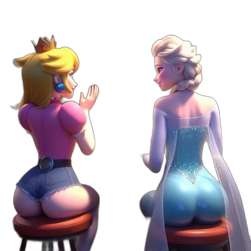 dress, crown, concept art, 3d render transparent PNG cut-out