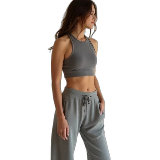 monochrome, earth tones, young, woman transparent PNG cut-out