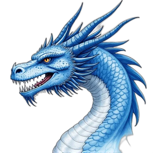 dragon, staff, creature, animal transparent PNG cut-out