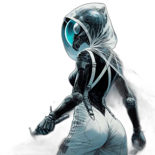 mask, dress, creature, robot transparent PNG cut-out