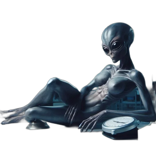 robot, creature, concept art, 3d render transparent PNG cut-out