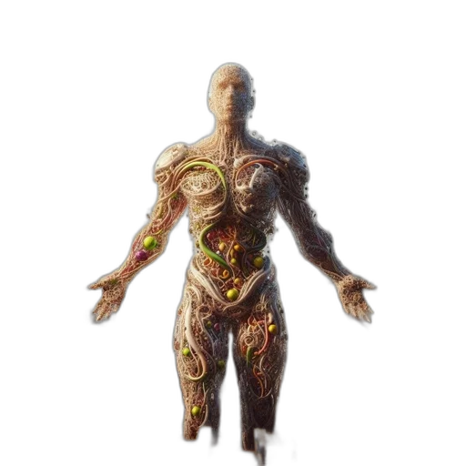 robot, creature, jewelry, staff transparent PNG cut-out