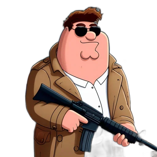 weapon, jacket, animal, staff transparent PNG cut-out