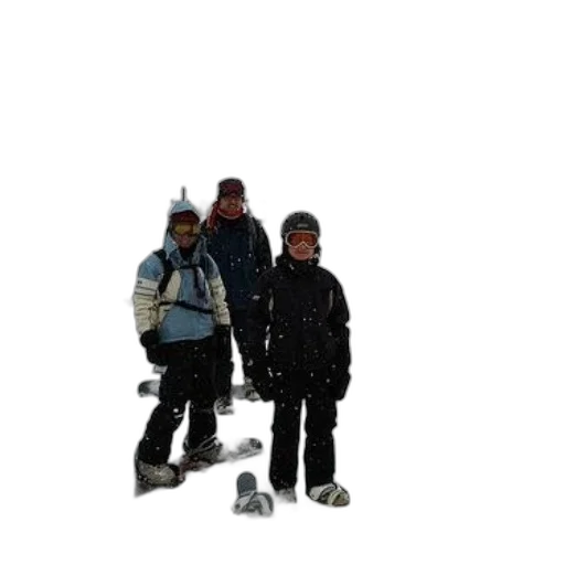 jacket, staff, 3d render, snow transparent PNG cut-out