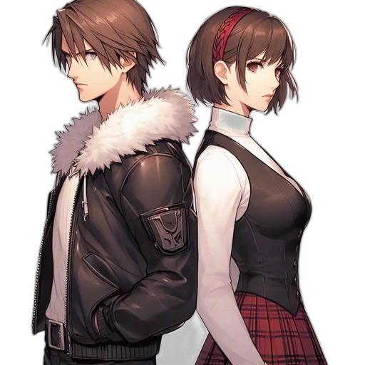 jacket, concept art, pixel art, anime transparent PNG cut-out