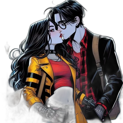 comic book art, concept art, cartoon, evening transparent PNG cut-out