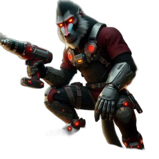 weapon, robot, sword, concept art transparent PNG cut-out