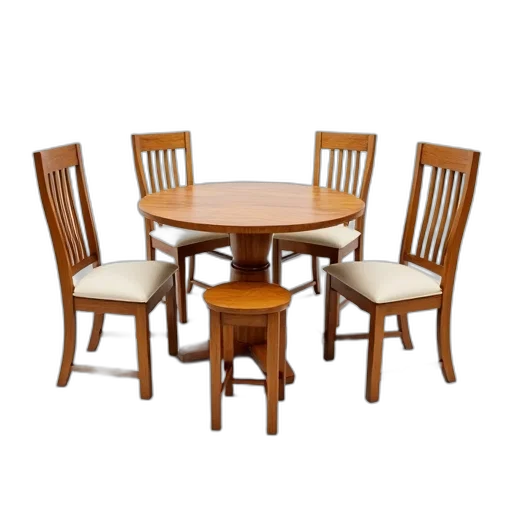 furniture, food, 3d render, wooden transparent PNG cut-out