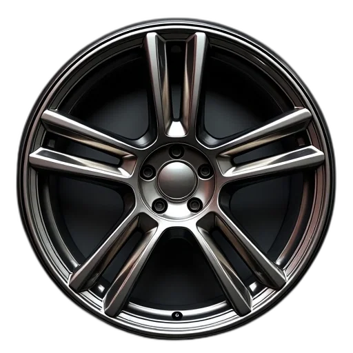 car, 3d render, alloy, wheel transparent PNG cut-out