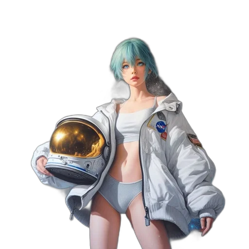 jacket, robot, dress, concept art transparent PNG cut-out