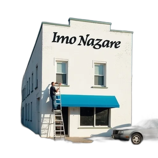 building, car, concept art, white transparent PNG cut-out