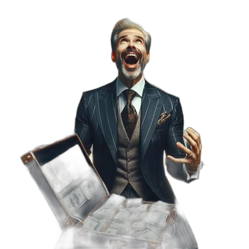 face, jacket, concept art, photorealistic transparent PNG cut-out