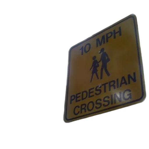 yellow, pedestrian, crossing, sign transparent PNG cut-out