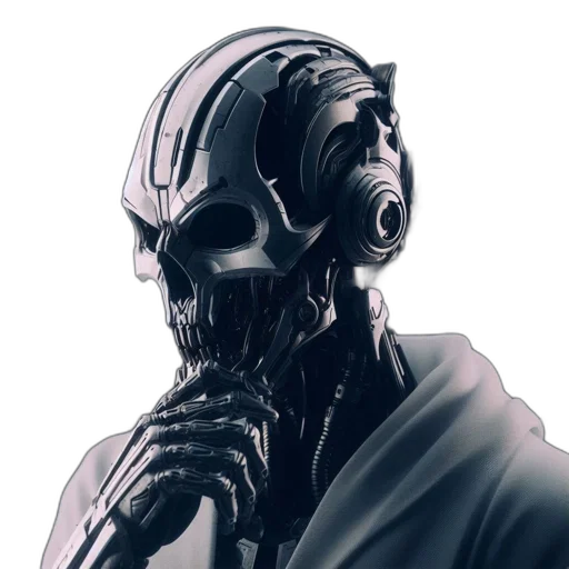 mask, robot, face, creature transparent PNG cut-out