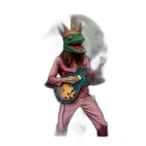 dragon, mask, creature, staff transparent PNG cut-out