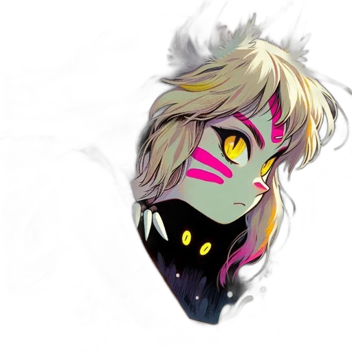 mask, face, creature, dragon transparent PNG cut-out