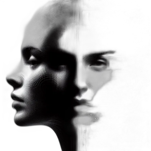 face, mask, robot, hair transparent PNG cut-out