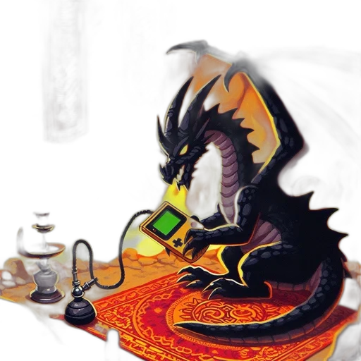 dragon, food, staff, pixel art transparent PNG cut-out