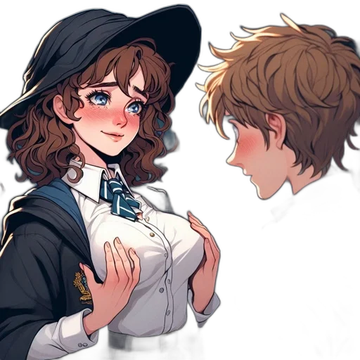 hat, crown, jacket, staff transparent PNG cut-out