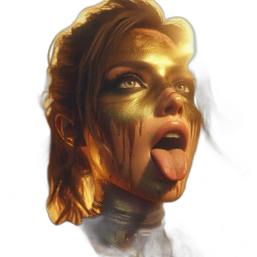 face, mask, concept art, photorealistic transparent PNG cut-out