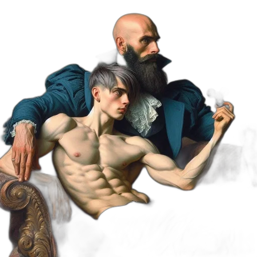 concept art, oil painting, fantasy art, photorealistic transparent PNG cut-out