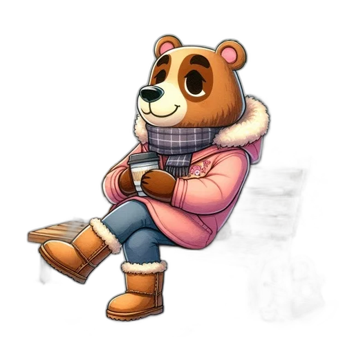 jacket, animal, staff, concept art transparent PNG cut-out