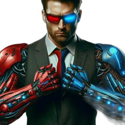 cyberpunk, comic book art, concept art, 3d render transparent PNG cut-out