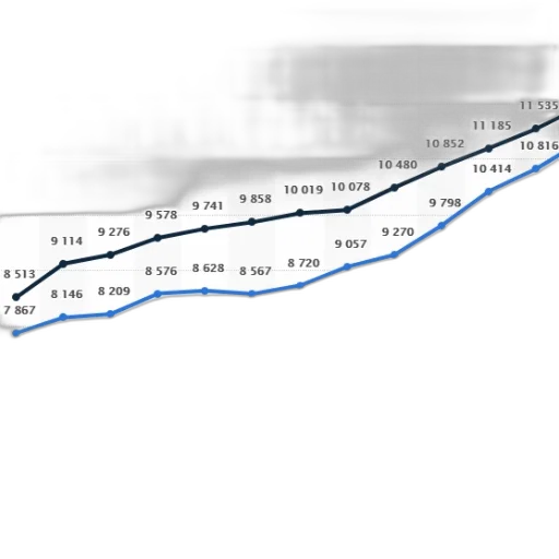 line, graph, shows, trends transparent PNG cut-out