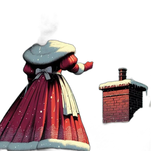 dress, hat, face, staff transparent PNG cut-out