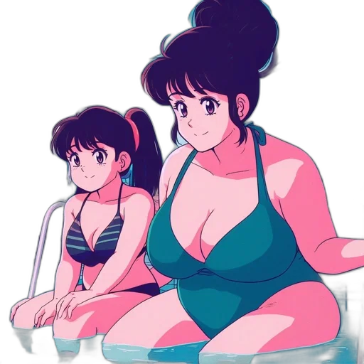 dress, vaporwave, anime, concept art transparent PNG cut-out