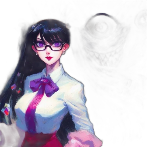 dress, staff, anime, concept art transparent PNG cut-out