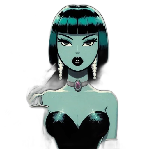 jewelry, comic book art, cartoon, concept art transparent PNG cut-out