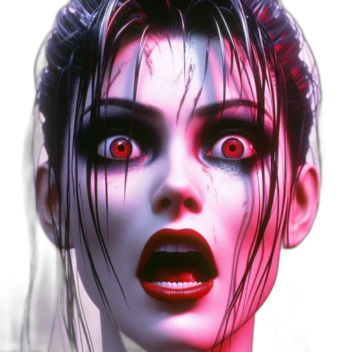 face, creature, mask, photorealistic transparent PNG cut-out