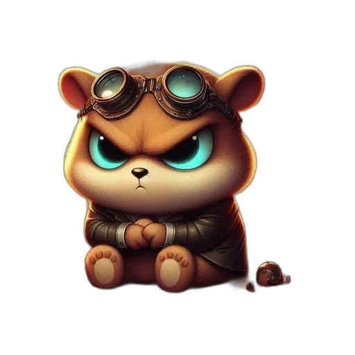 staff, animal, concept art, 3d render transparent PNG cut-out