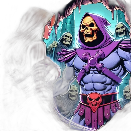 mask, comic book art, concept art, fantasy art transparent PNG cut-out