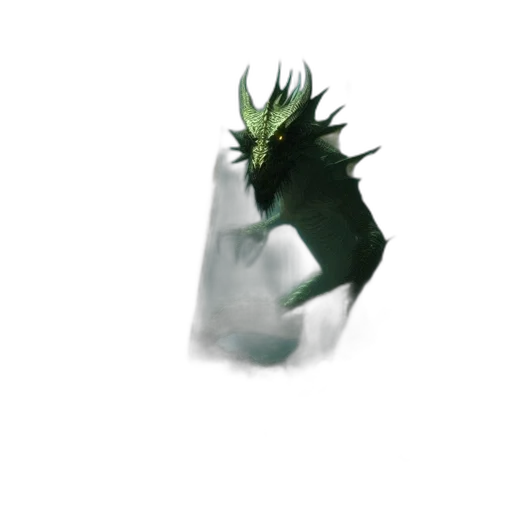 dragon, mask, creature, crown transparent PNG cut-out