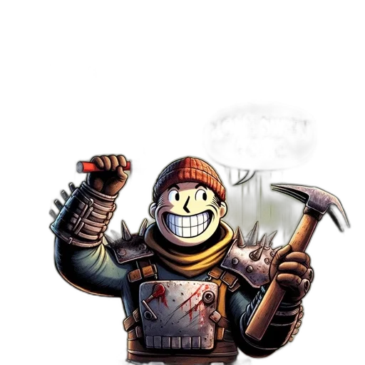 weapon, staff, robot, mask transparent PNG cut-out