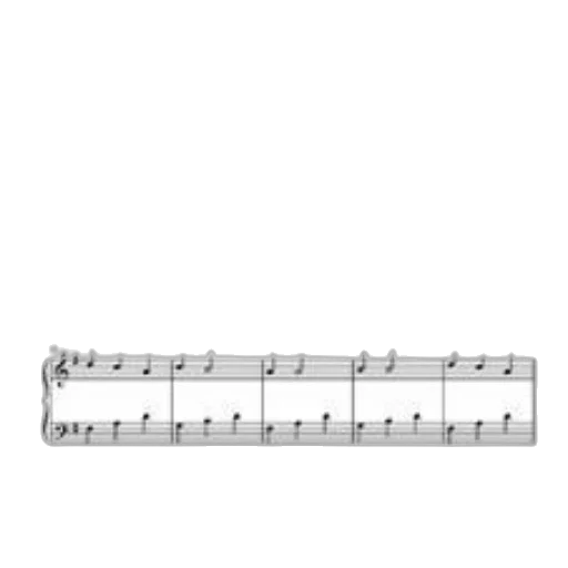 sheet, music, piano, simple transparent PNG cut-out