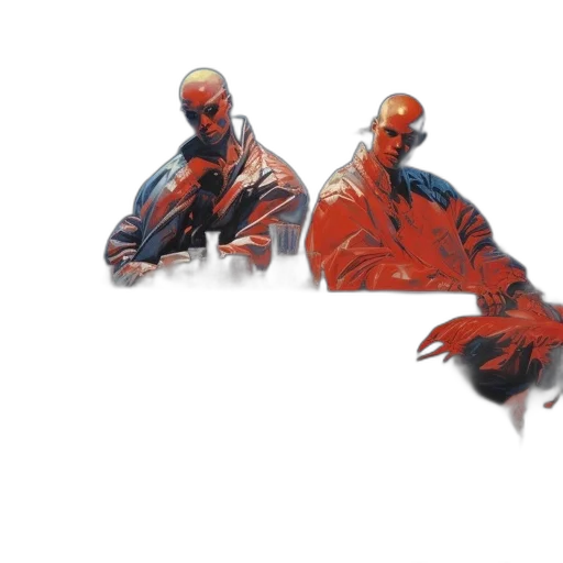 jacket, mask, weapon, concept art transparent PNG cut-out